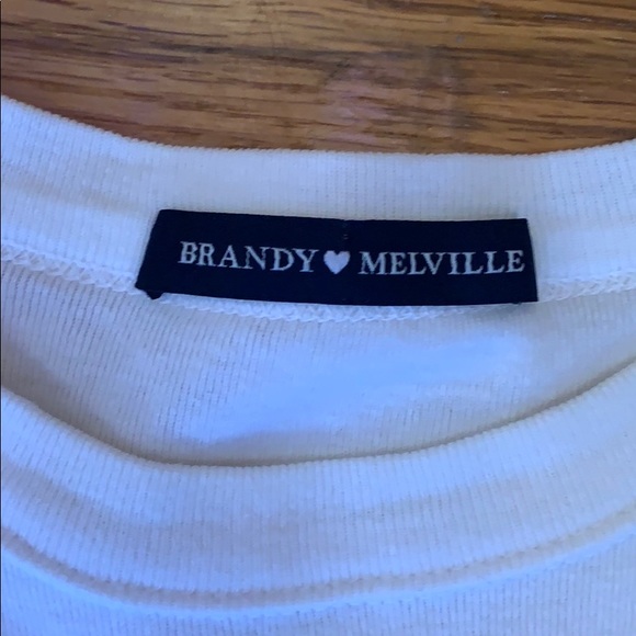 white butterfly brandy mellville cropped shirt - Picture 3 of 4